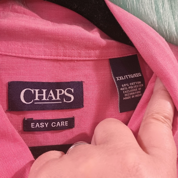 Champs Pink Long Sleeve Front Button Down Shirt Size XXL - Picture 8 of 8